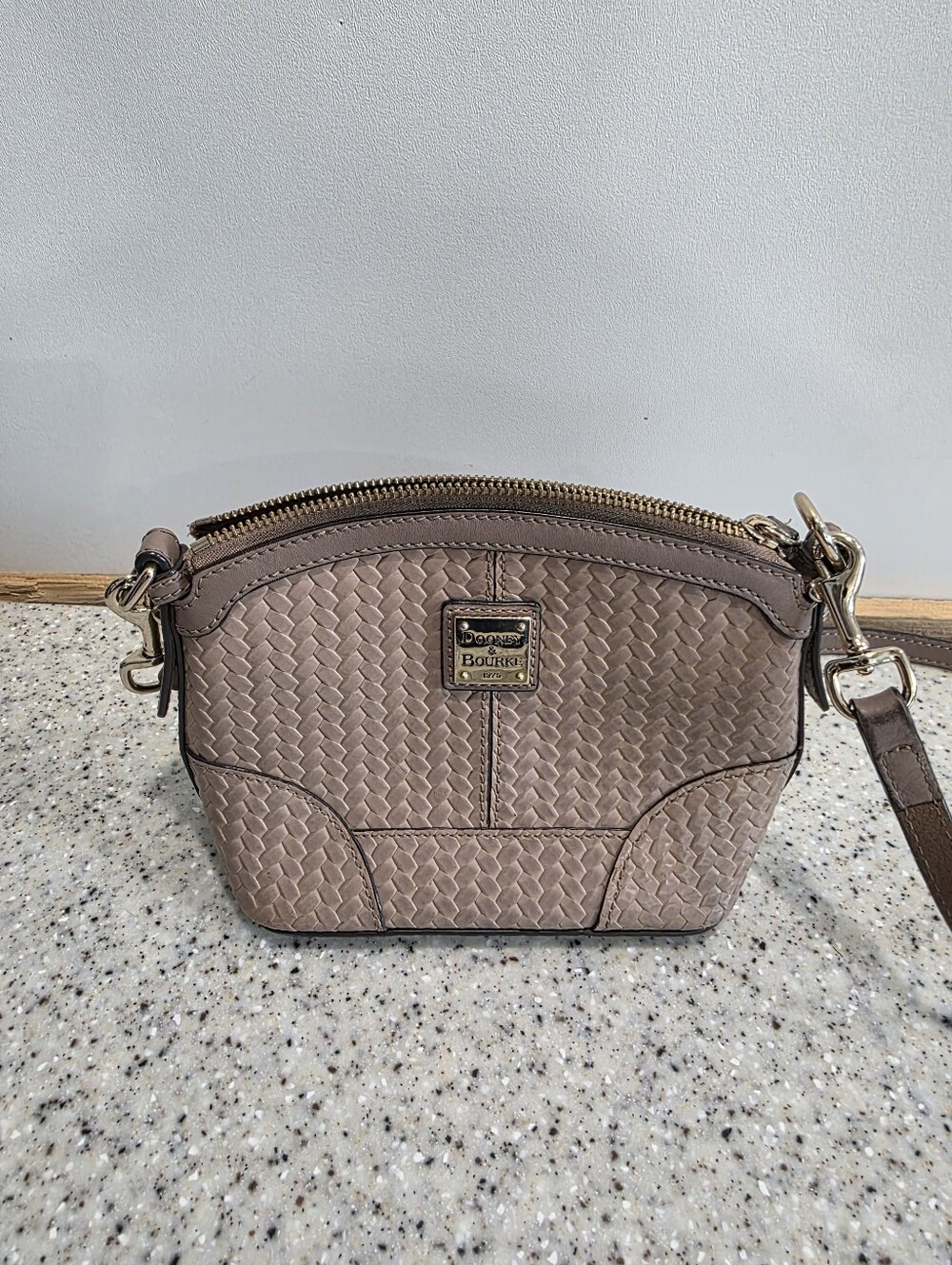 Dooney & Bourke Mini Domed Crossbody Tan